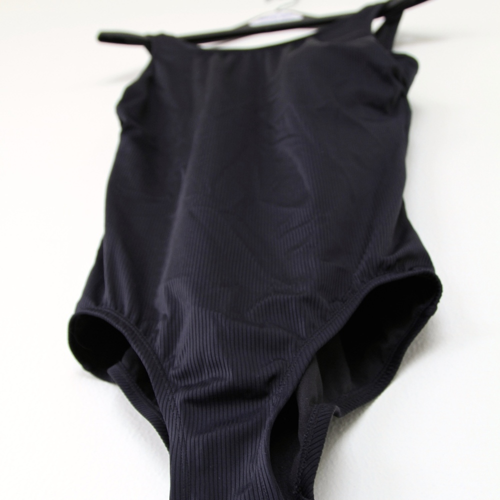 CATALINA Plain Black Swimsuit/Bodysuit LARGE